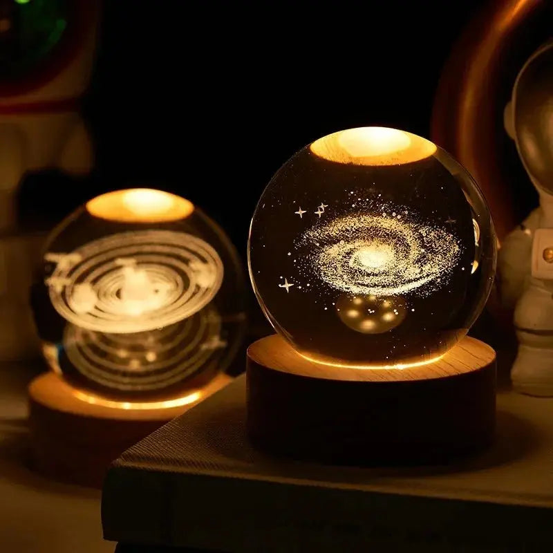 Moon Crystal Sphere Galaxy Globe Night Light - House Flexa