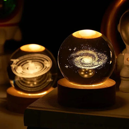Moon Crystal Sphere Galaxy Globe Night Light - House Flexa
