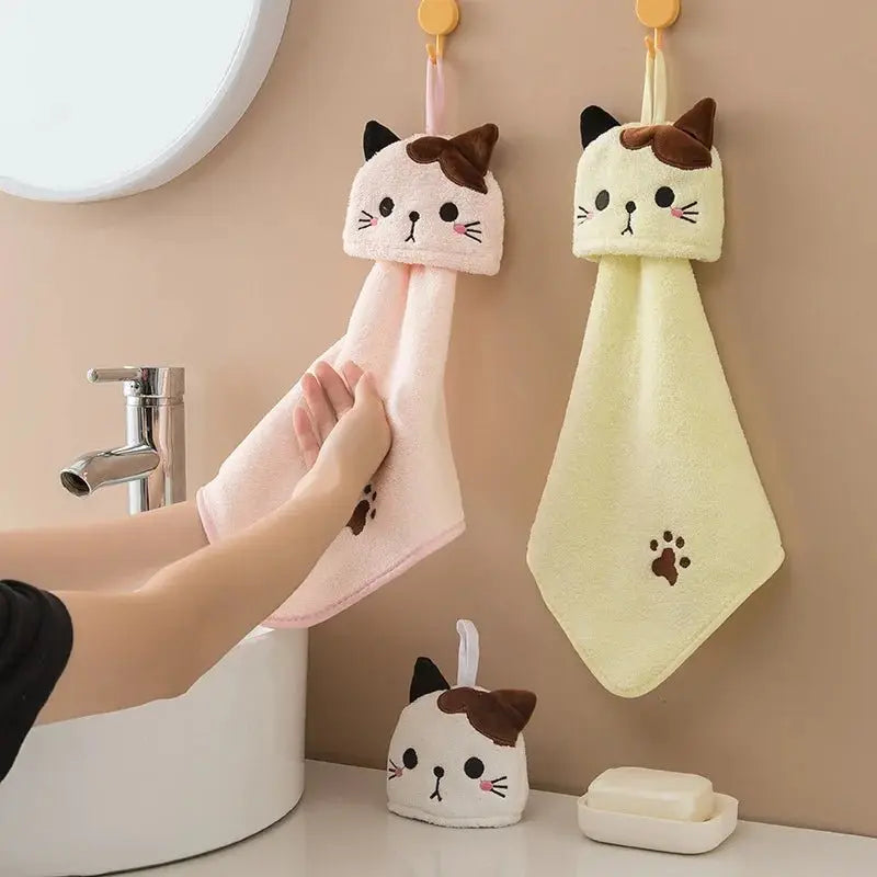 Cute Cat Hanging Towel - House Flexa