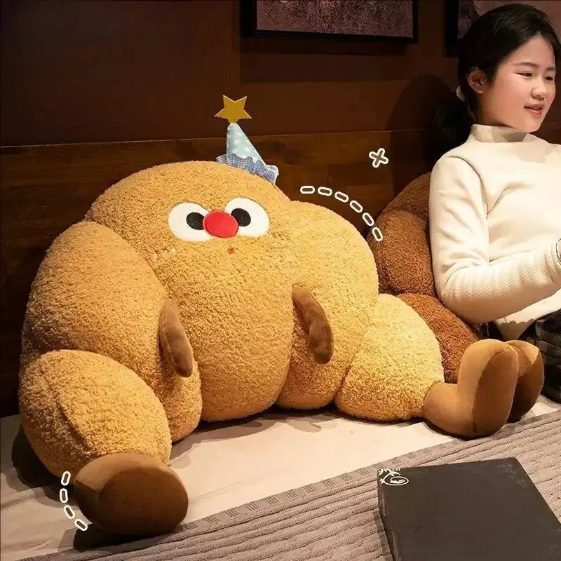 Croissant Bedside Backrest Cushion Soft Decorative Waist Pillow - House Flexa