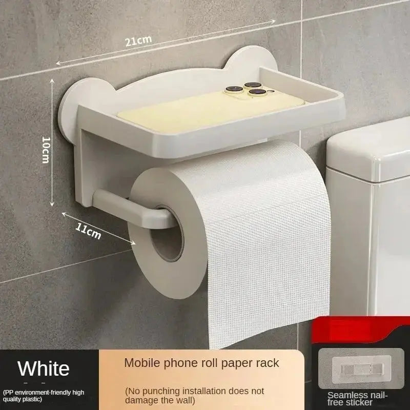 Wall Mounted Toilet Tissue Holder Shelf - House Flexa