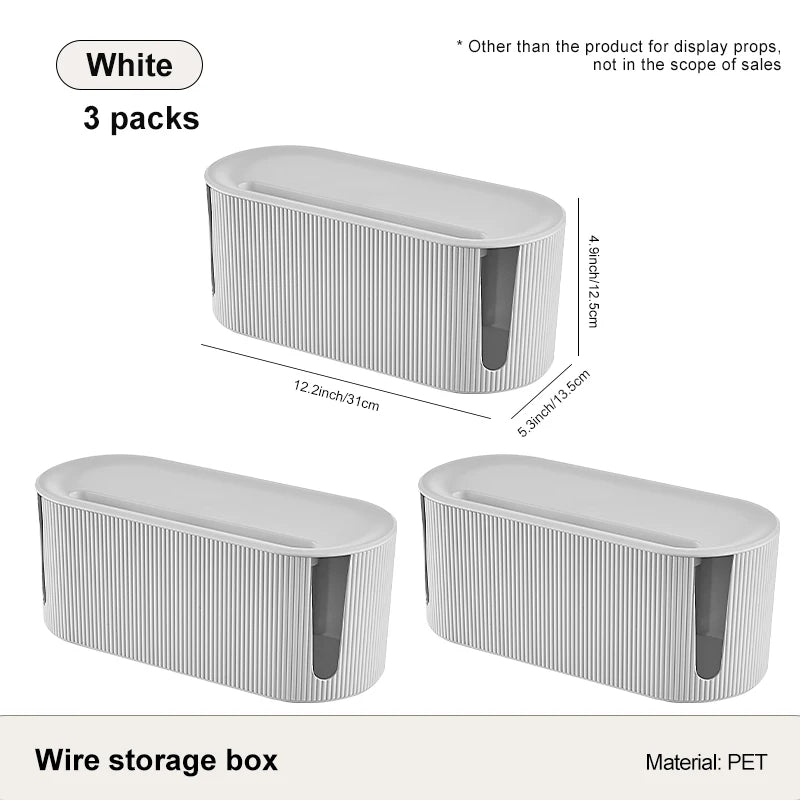Nordic Plug Board Storage Box Cable Wire Organizer Case Socket Wireless WiFi Router Bracelet Desktop Data Line Plug Holder Shelf - House Flexa