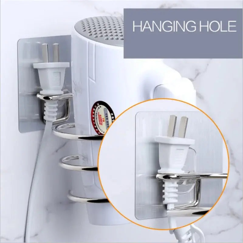 Stainless Steel Hair Dryer Holder - House Flexa