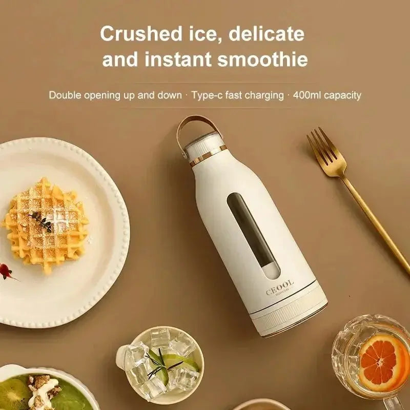 Portable 400ML USB Rechargeable Juicer Blender - House Flexa