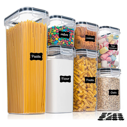 Food Storage Container - Airtight and BPA Free Kitchen Container Set of 7pcs - House Flexa