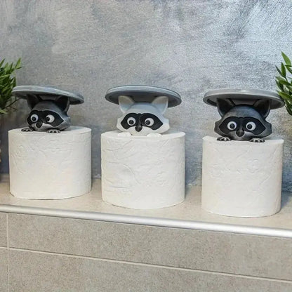 3D Printed Raccoon Toilet Paper Holder - House Flexa