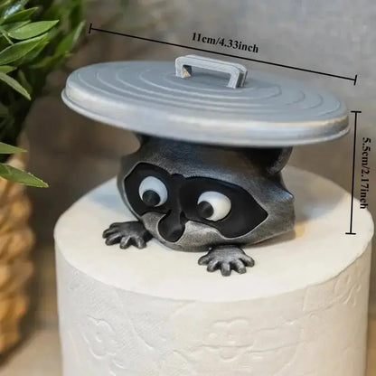 3D Printed Raccoon Toilet Paper Holder - House Flexa