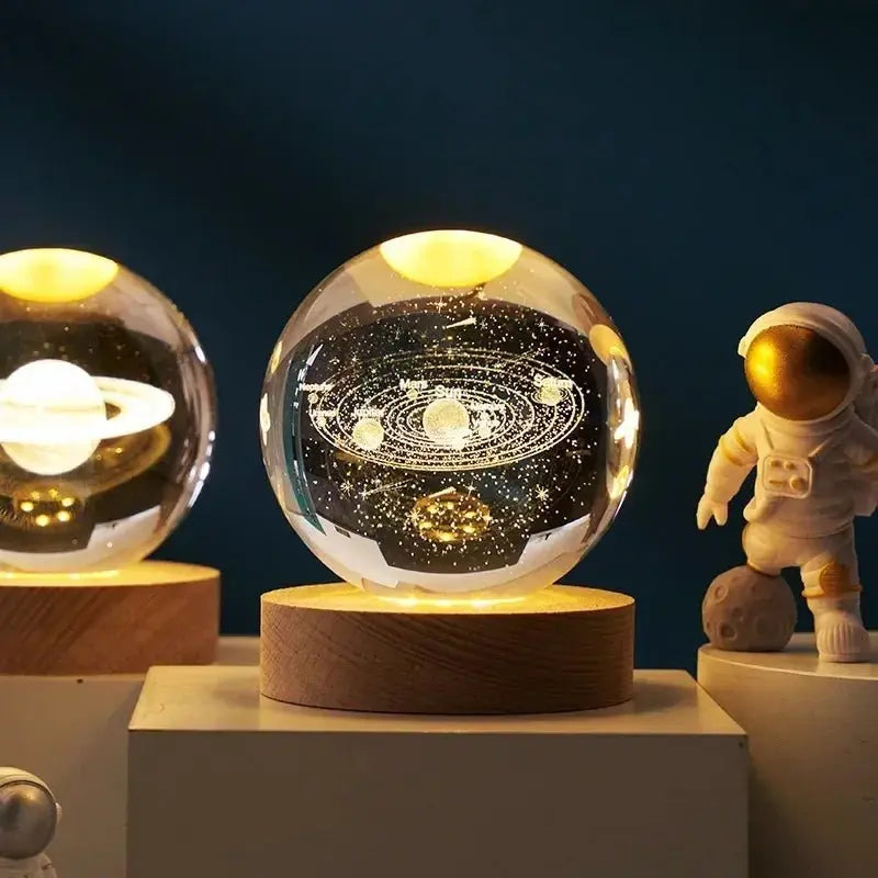 Moon Crystal Sphere Galaxy Globe Night Light - House Flexa