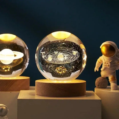 Moon Crystal Sphere Galaxy Globe Night Light - House Flexa