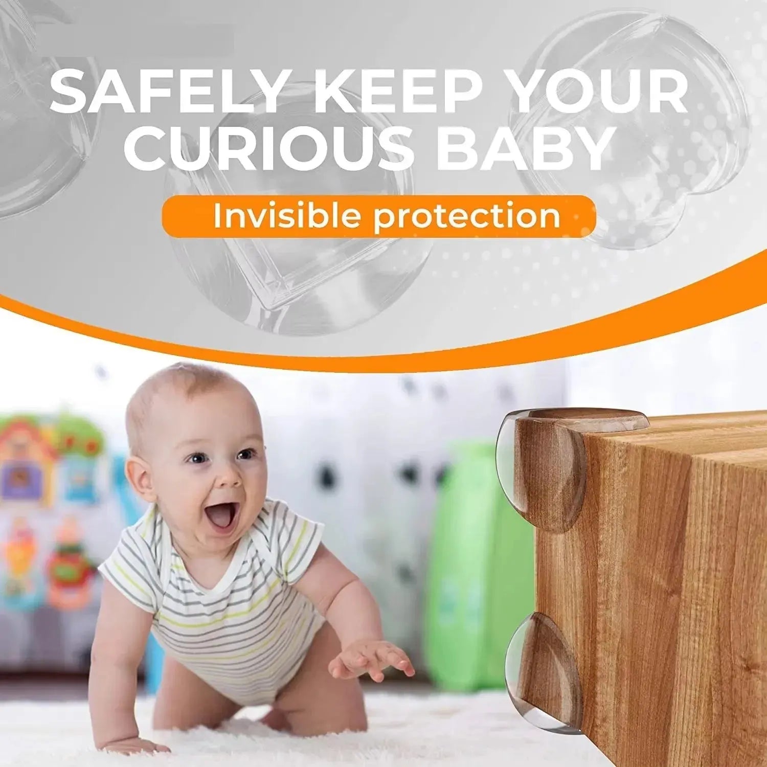 Transparent Baby Safety Corner Guards - House Flexa