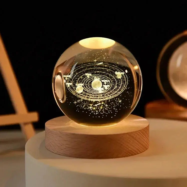 Moon Crystal Sphere Galaxy Globe Night Light - House Flexa