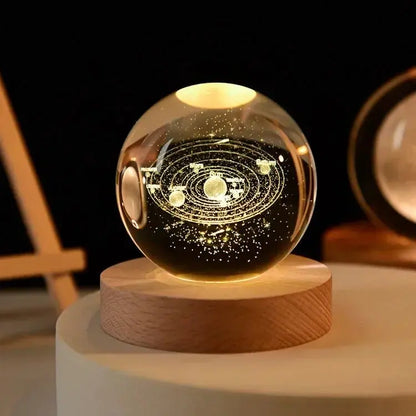 Moon Crystal Sphere Galaxy Globe Night Light - House Flexa