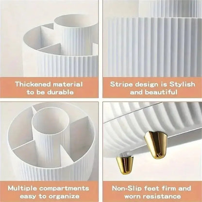 360 Degree Rotating Makeup Cosmetic Storage - House Flexa