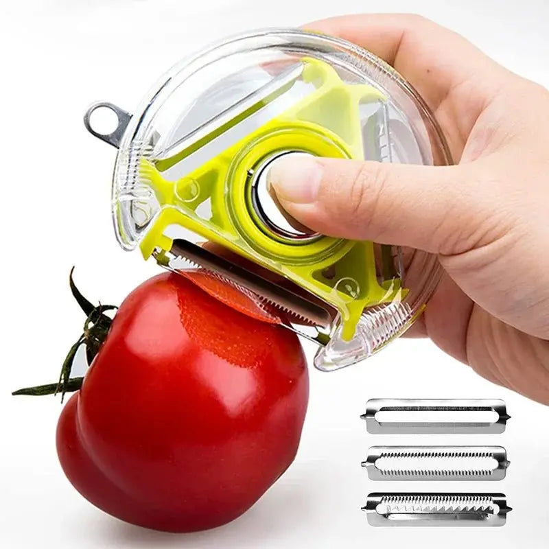 3 - in - 1 Fruit Vegetable Peeler Shredder Grater - House Flexa