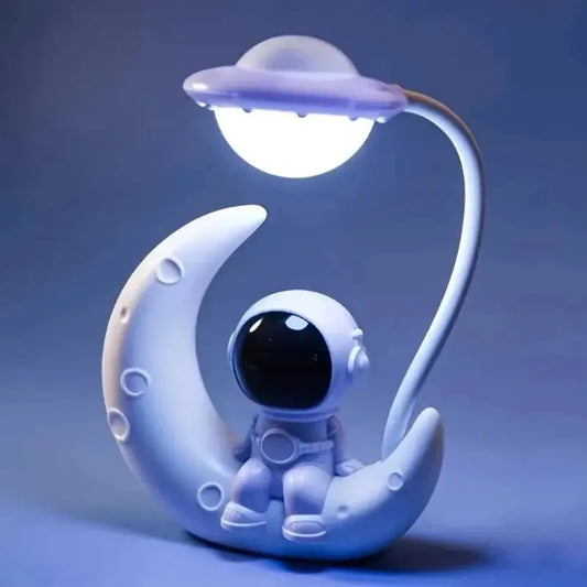 Moon Astronaut LED Night Desk Lamp - House Flexa