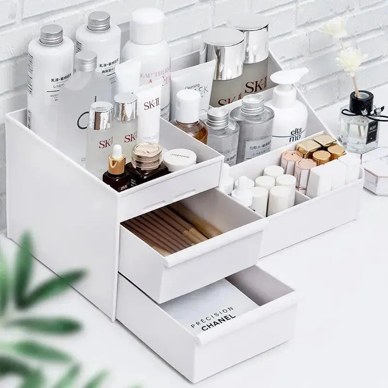 White Drawer Makeup Storage Box - House Flexa