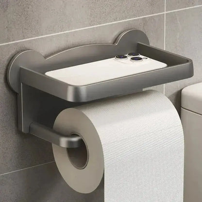 Wall Mounted Toilet Tissue Holder Shelf - House Flexa