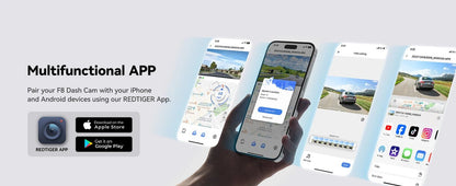 Car Dash Cam - Redtiger F8 5GHz Wifi Touch Screen 4K Front Dash Cam - House Flexa