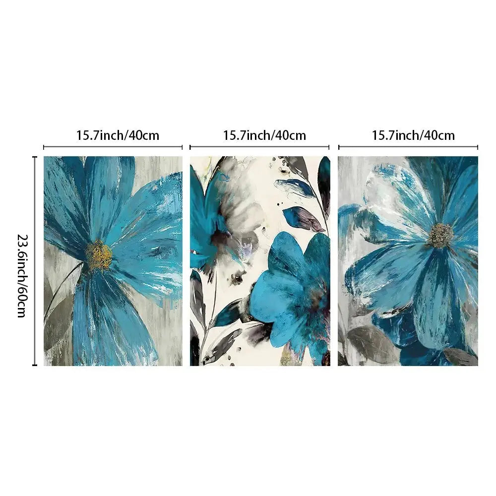 Botanical Flower Canvas Wall Art - House Flexa