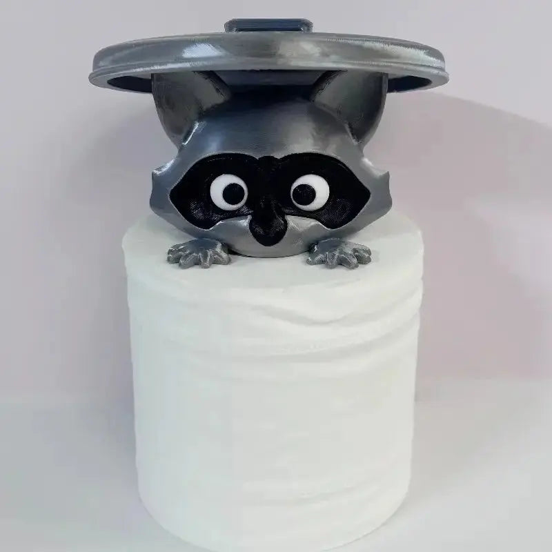 3D Printed Raccoon Toilet Paper Holder - House Flexa