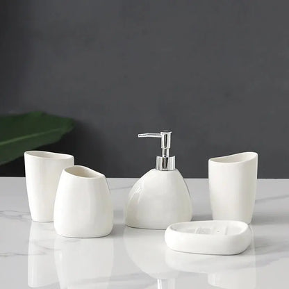 Ceramic Bathroom Accessories Set - House Flexa