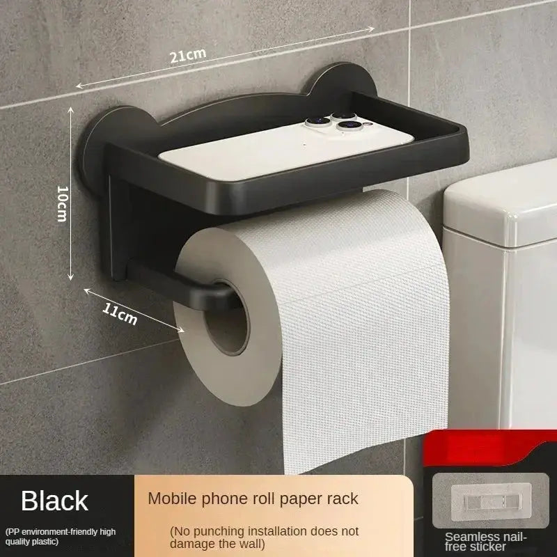 Wall Mounted Toilet Tissue Holder Shelf - House Flexa