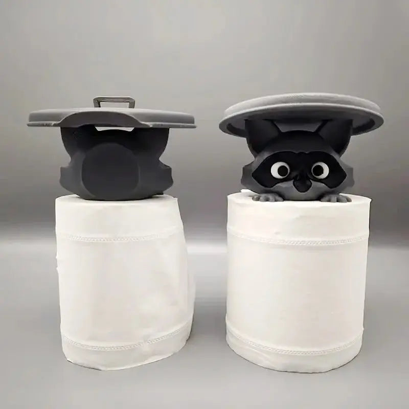 3D Printed Raccoon Toilet Paper Holder - House Flexa