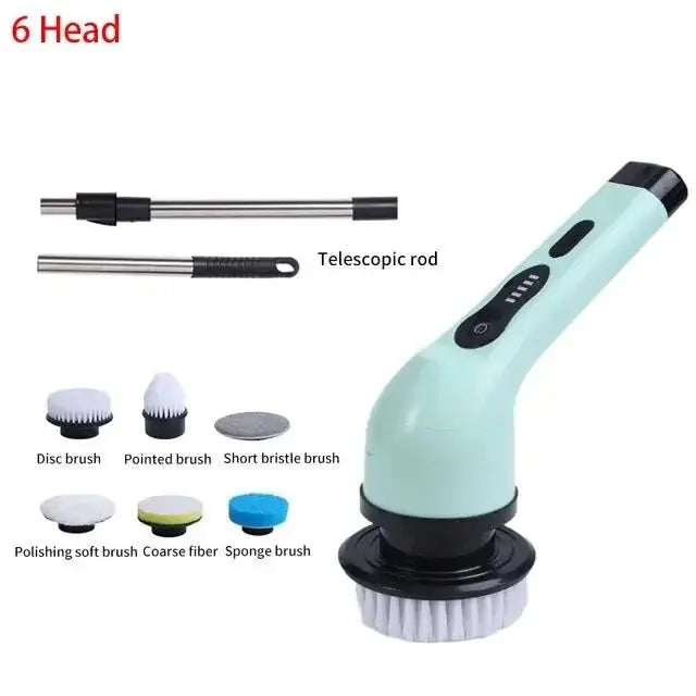 Wireless Electric Cleaning Brush Rotating Scrubber - House Flexa
