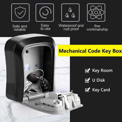 Wall Mounted Password Key Lock Box - House Flexa