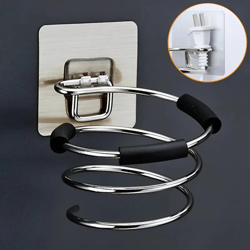 Stainless Steel Hair Dryer Holder - House Flexa