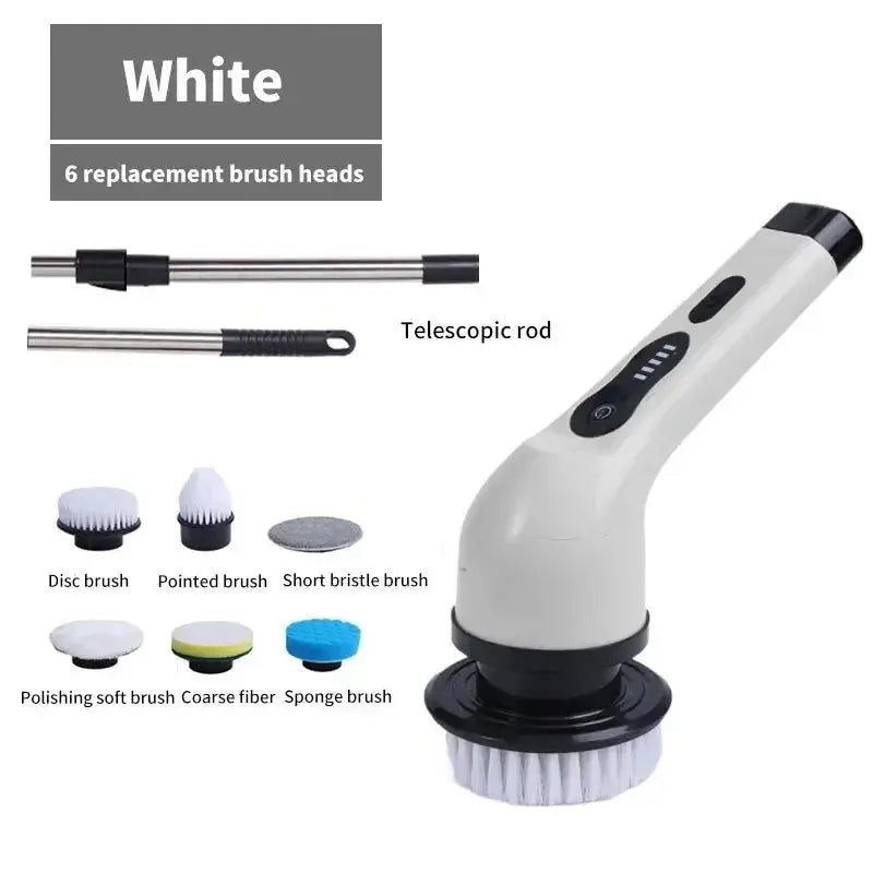 Wireless Electric Cleaning Brush Rotating Scrubber - House Flexa
