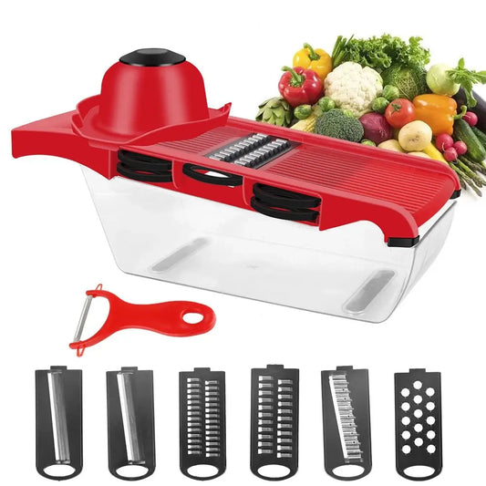 Multi - Function Vegetable Mandoline Slicer Grater - House Flexa