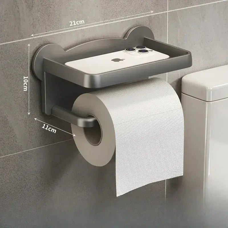 Wall Mounted Toilet Tissue Holder Shelf - House Flexa