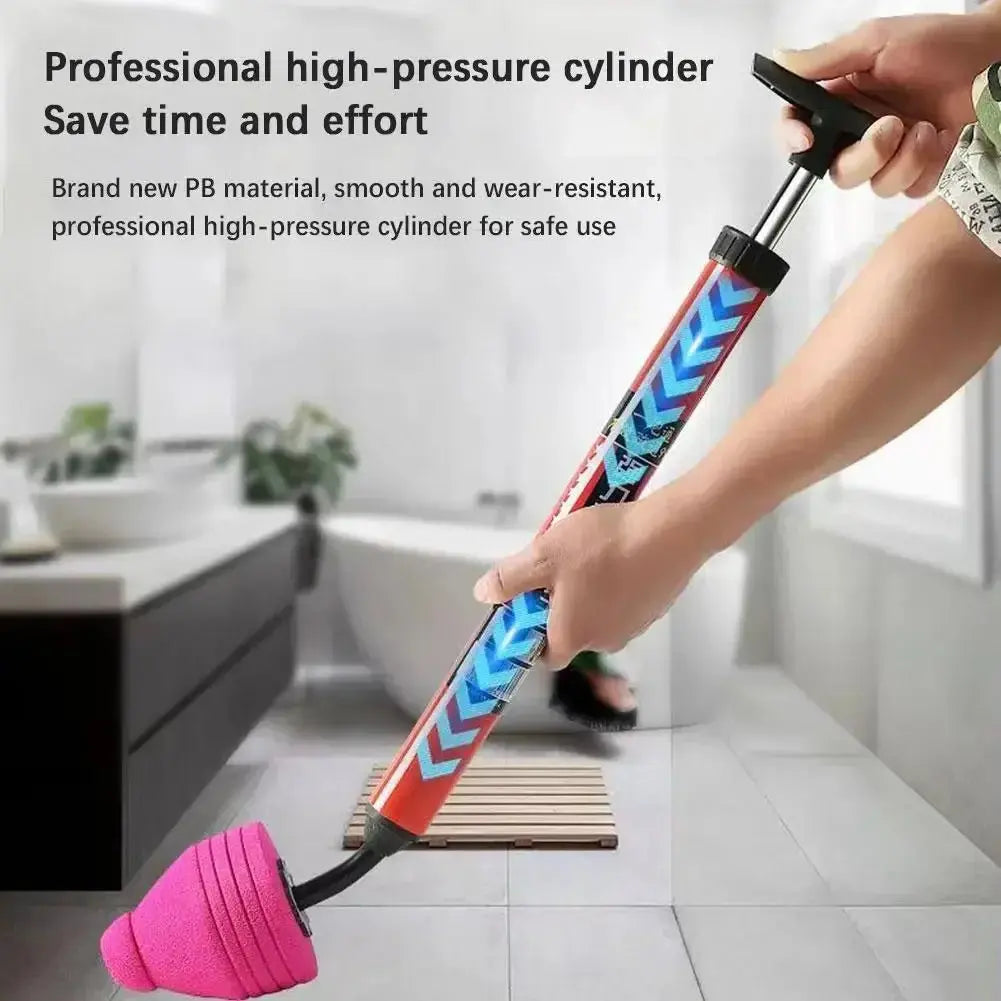 High Pressure Toilet Plunger Silicone One Shot Drain Unblocker - House Flexa