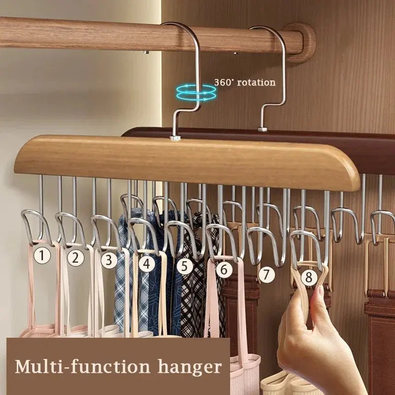 Multi Functional Wooden Bra Hanger Organizer - House Flexa