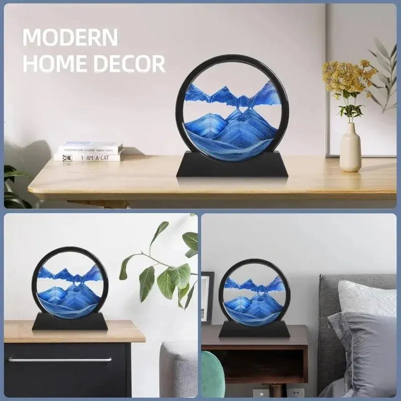 3D Quicksand Sand Art Hourglass Glass - House Flexa