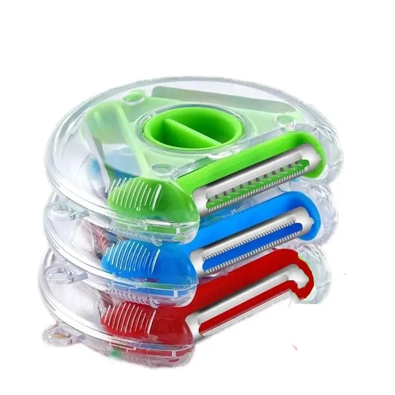 3 - in - 1 Fruit Vegetable Peeler Shredder Grater - House Flexa