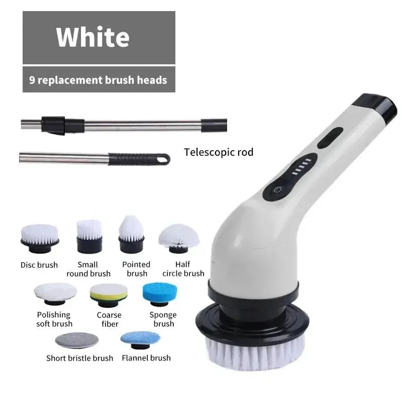 Wireless Electric Cleaning Brush Rotating Scrubber - House Flexa