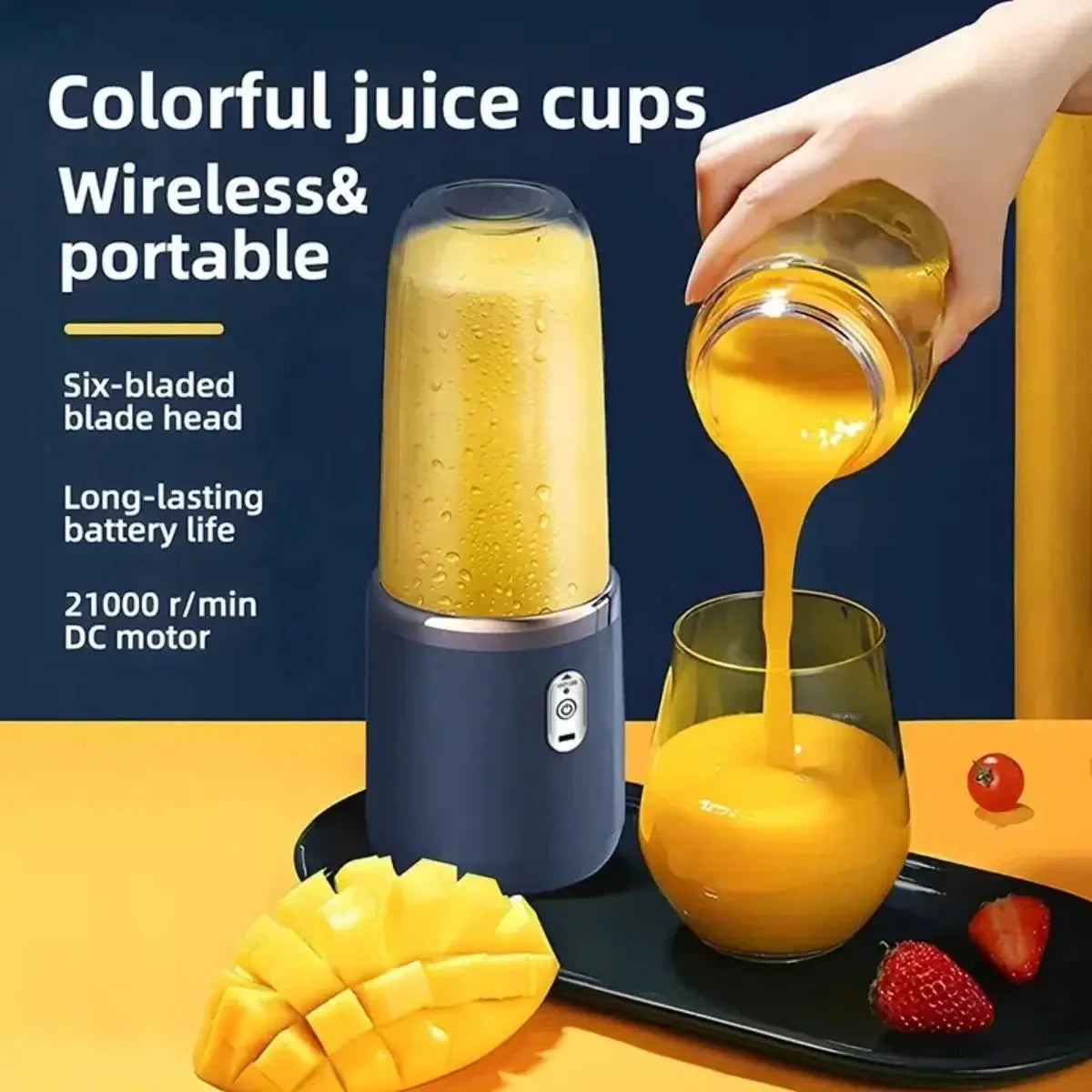 400ml USB Rechargeable Juicer Blender - House Flexa
