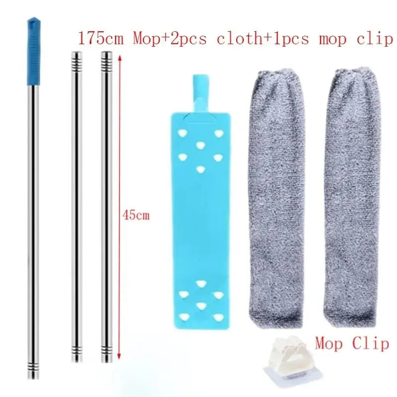 Telescopic Long Handle Microfiber Broom Dust Cleaner - House Flexa