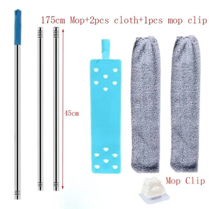 Telescopic Long Handle Microfiber Broom Dust Cleaner - House Flexa