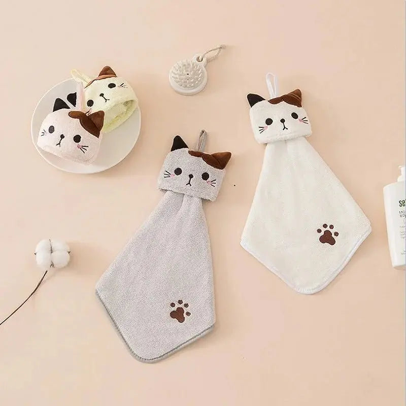 Cute Cat Hanging Towel - House Flexa