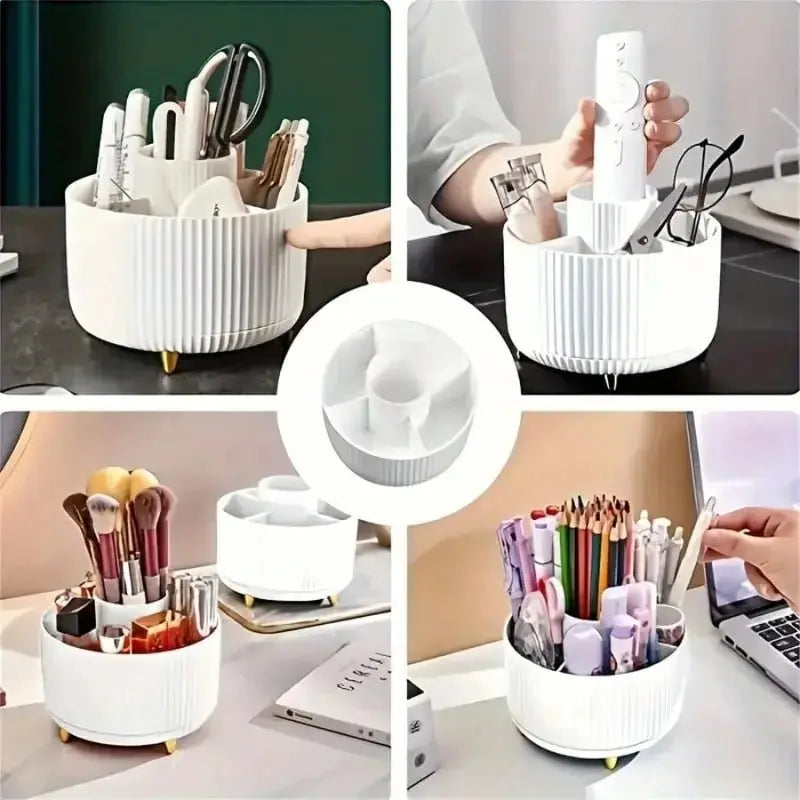360 Degree Rotating Makeup Cosmetic Storage - House Flexa