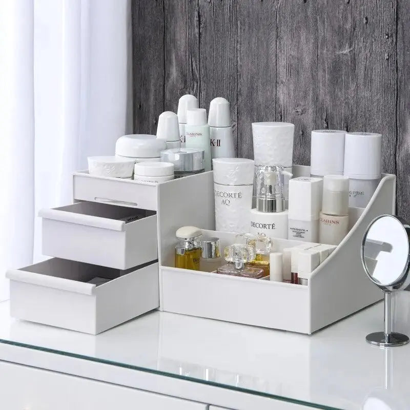 White Drawer Makeup Storage Box - House Flexa