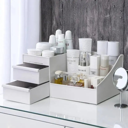 White Drawer Makeup Storage Box - House Flexa
