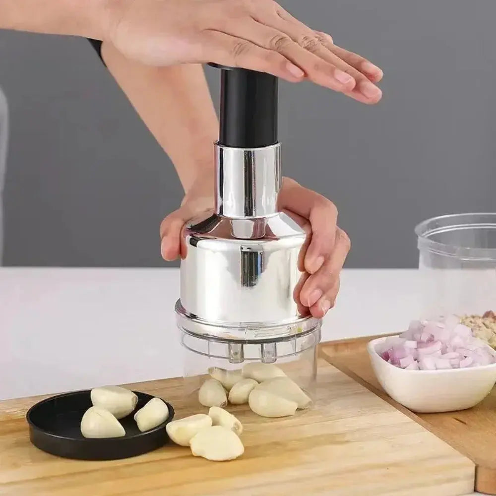 Stainless Steel Garlic Knife Manual Masher - House Flexa