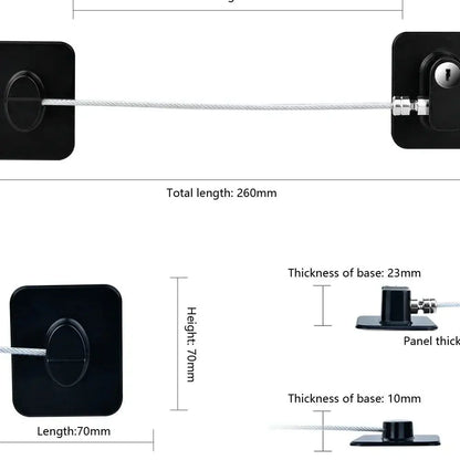 Refrigerator Drawer Metal Safety Lock - House Flexa