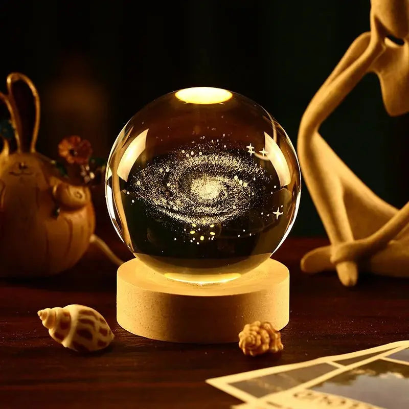 Moon Crystal Sphere Galaxy Globe Night Light - House Flexa