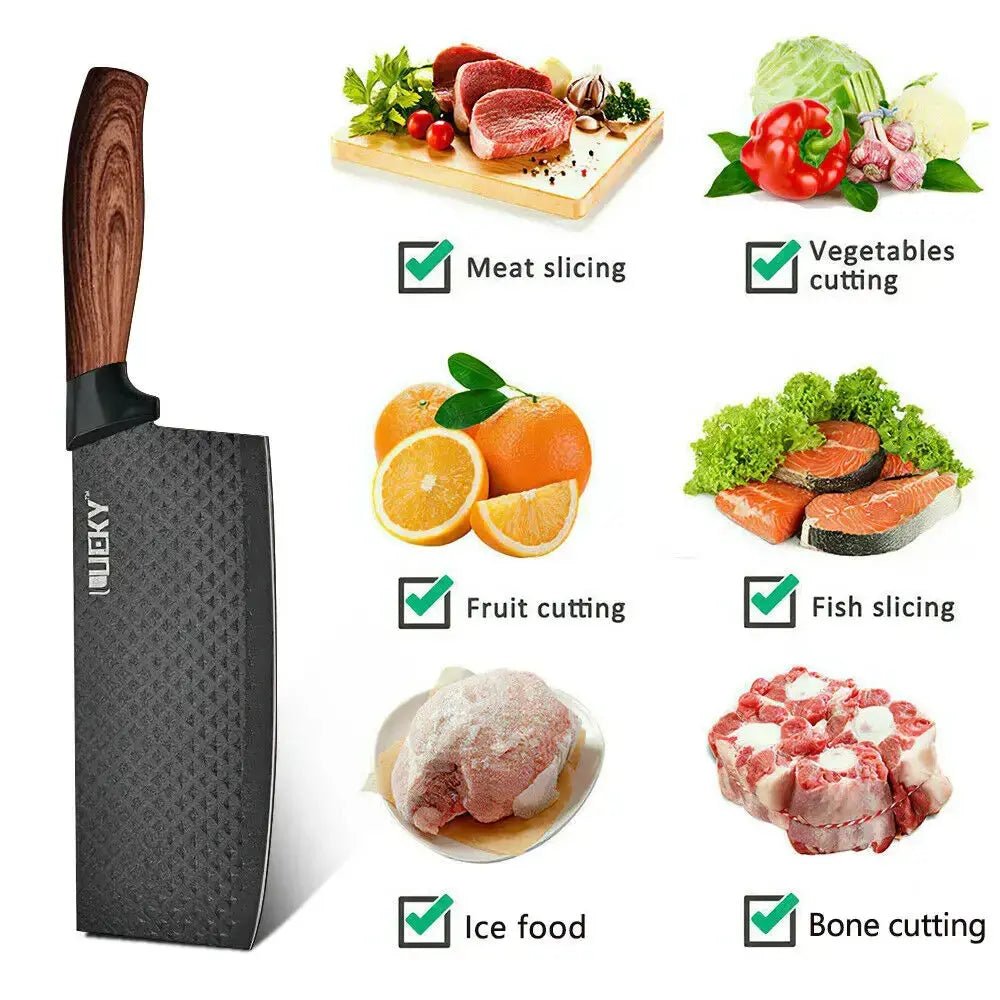 Ueky 6 - Piece Stainless Steel Kitchen Knife Set - Restaurant Grade Professional Cooking Tools - House Flexa