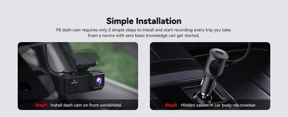 Car Dash Cam - Redtiger F8 5GHz Wifi Touch Screen 4K Front Dash Cam - House Flexa